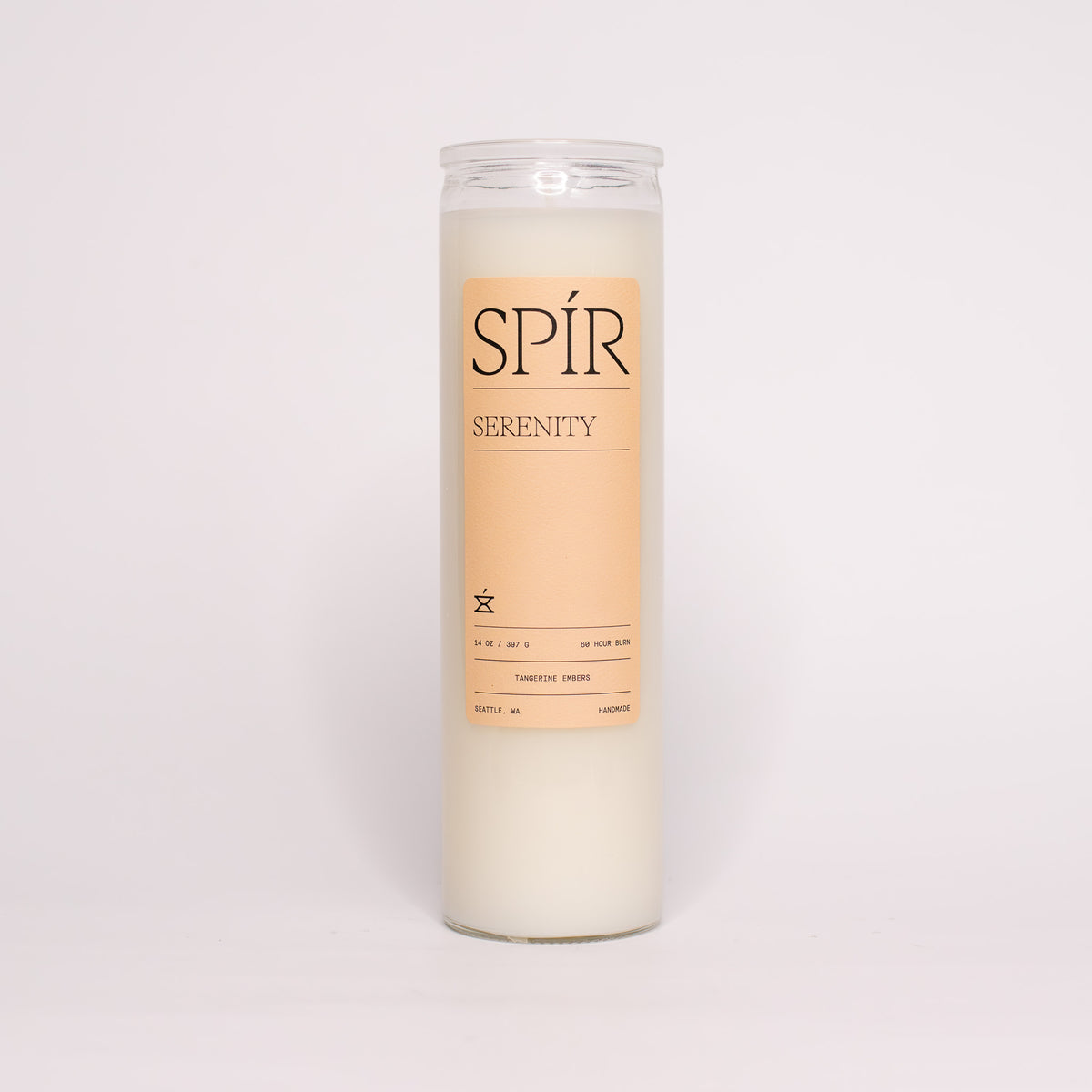 SERENITY 14 oz. Candle Tangerine Embers Spír Candle Co. Spír